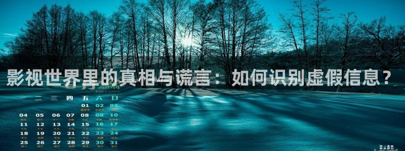www.宅男视频：影视世界里的真相与谎言：如何识别虚假信息？